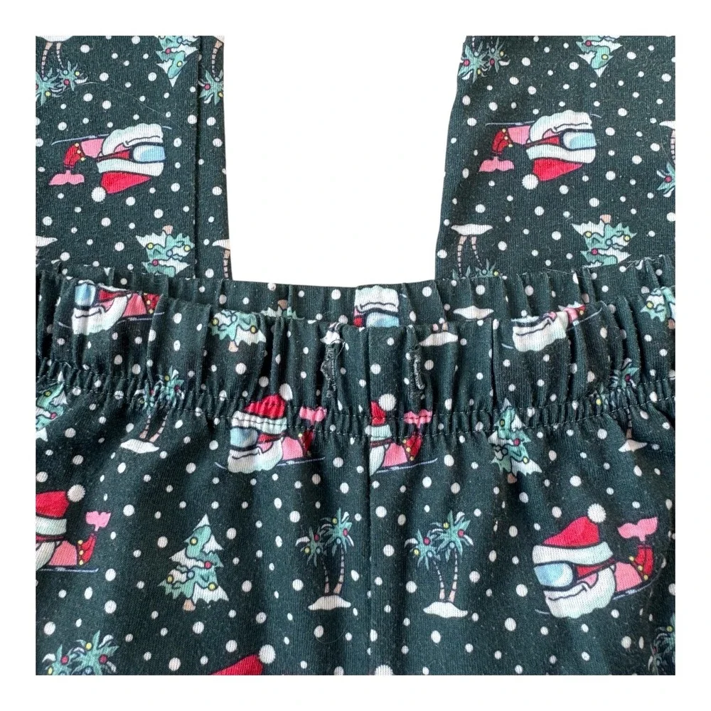 Vineyard Vines Boys Whale Santa Christmas Pajama Pants M 10-12 Holiday Palm Tree